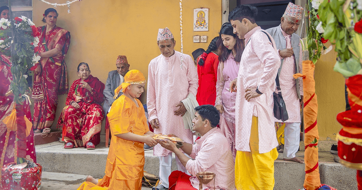 Barta Bandha ceremony